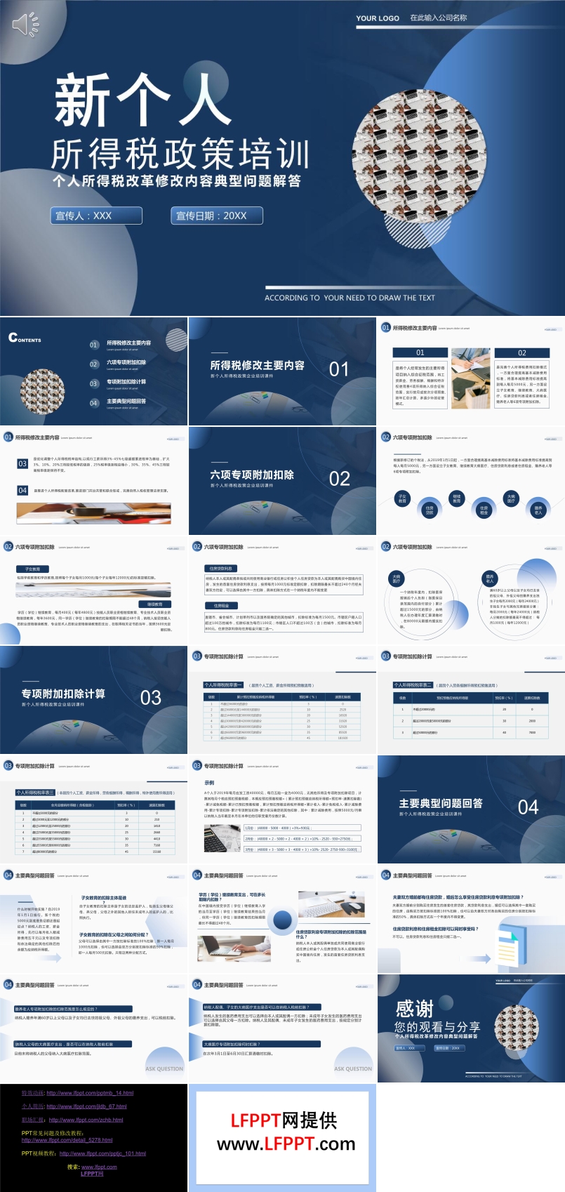 個(gè)人所得稅政策培訓(xùn)PPT模板